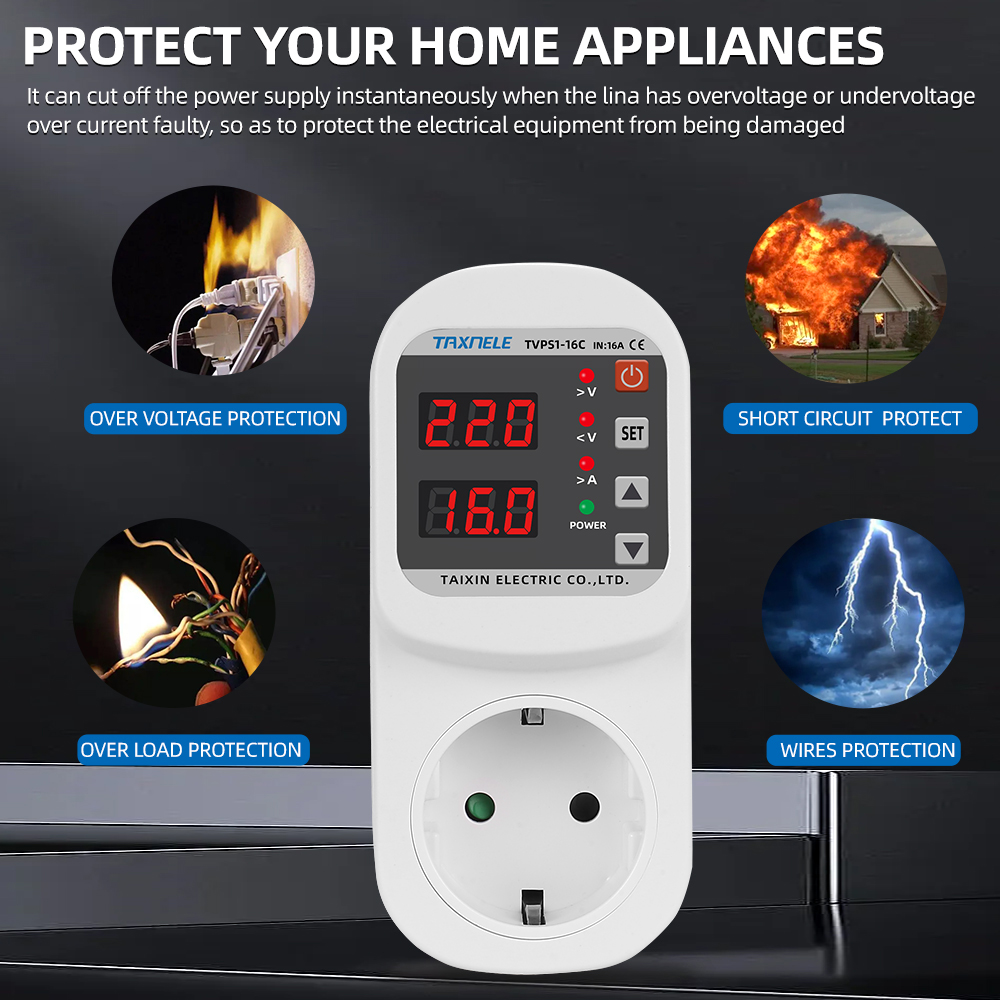 Automatic Voltage Current Prot - огляд і ціна Ac Surge Protector