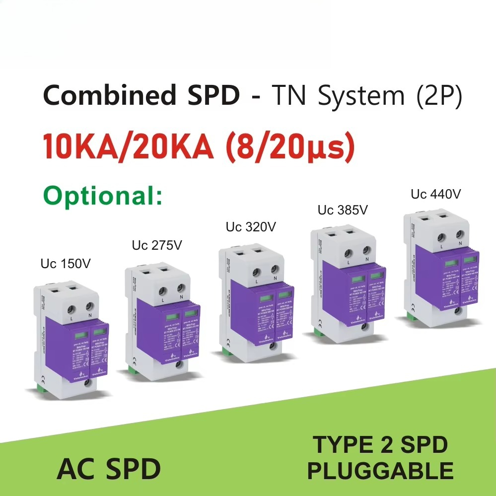 AC SPD 385V 10kA-20kA T2 2P li - огляд і ціна Ac Surge Protector